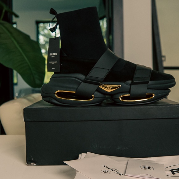 Balmain B-Bold High-Top Sneaker - Picture 2 of 5